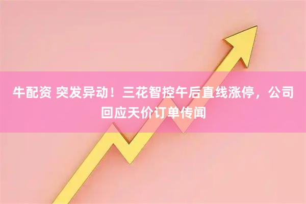 牛配资 突发异动！三花智控午后直线涨停，公司回应天价订单传闻